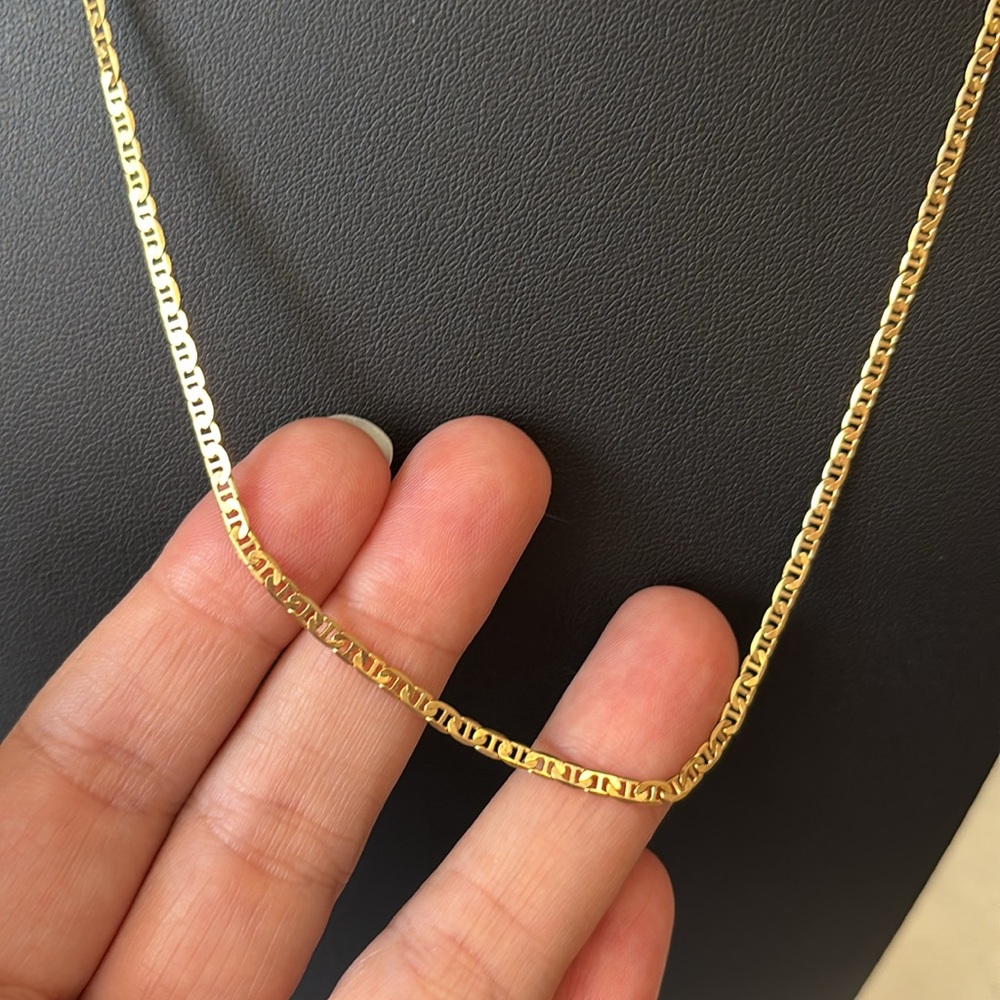 NEW Gucci Mariner 20” 18K Yellow Gold Filled Chain - Picture 3 of 7